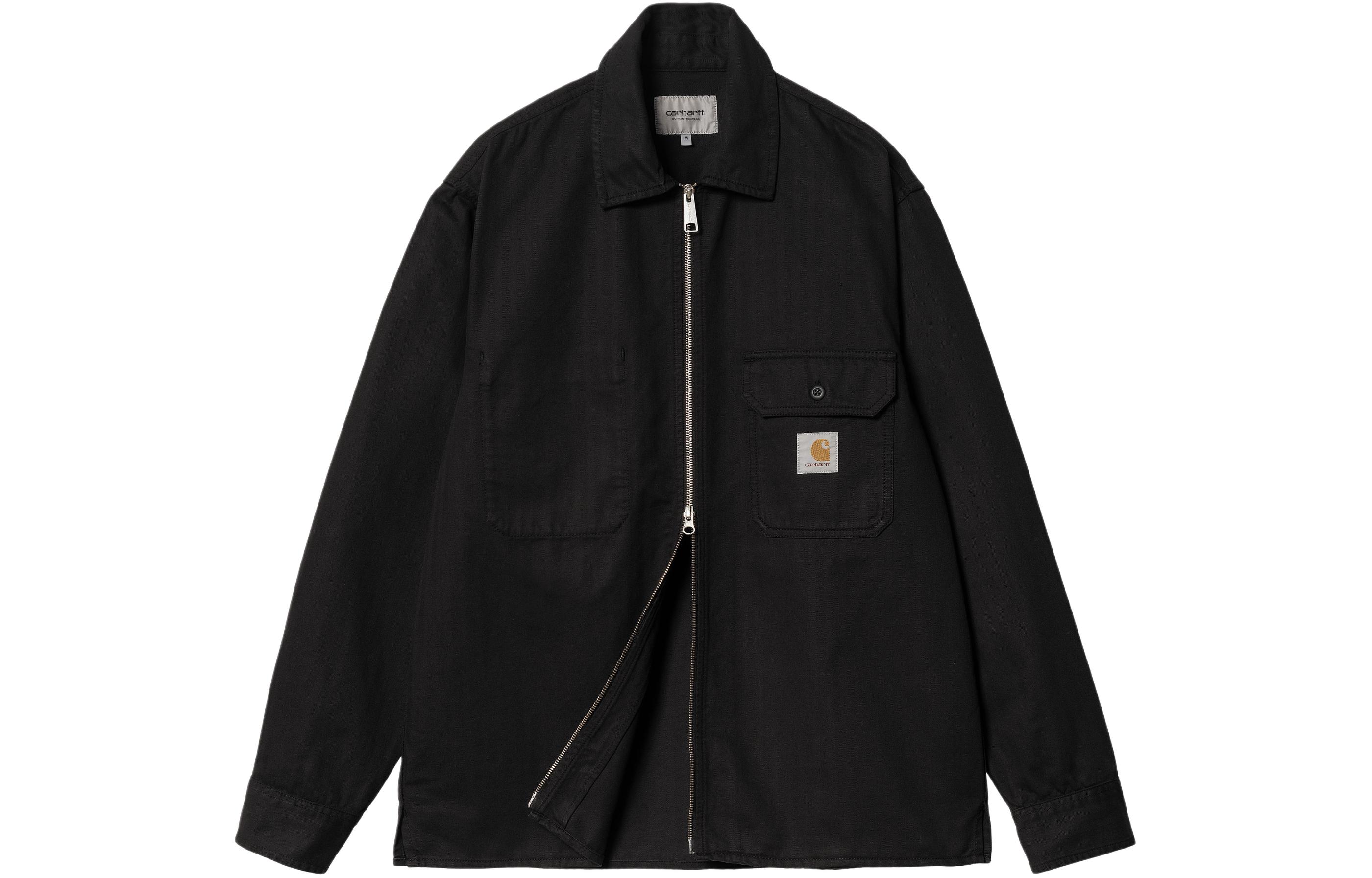 Shop カーハート WIP SS24 レイナー シャツジャケット ブラック長袖ジャケット I033276-89-GD