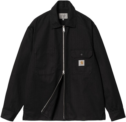 Carhartt WIP SS24 Rainer 黑色长袖夹克衬衫外套 I033276-89-GD Shop Carhartt WIP SS24 Rainer 黑色长袖夹克衬衫外套 I033276-89-GD