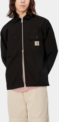 Carhartt WIP SS24 Rainer 黑色长袖夹克衬衫外套 I033276-89-GD Purchase Carhartt WIP SS24 Rainer 黑色长袖夹克衬衫外套 I033276-89-GD