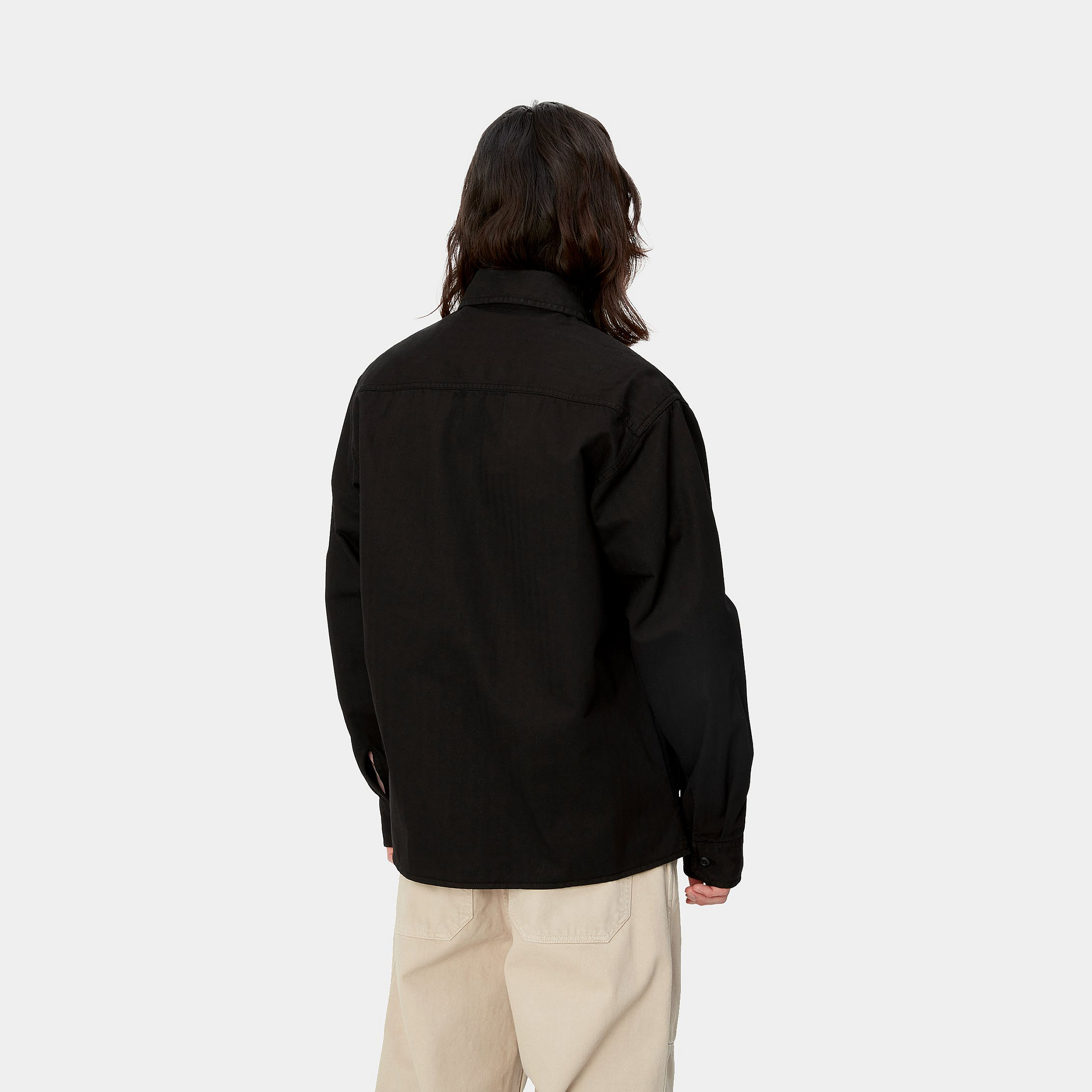 Details for カーハート WIP SS24 レイナー シャツジャケット ブラック長袖ジャケット I033276-89-GD