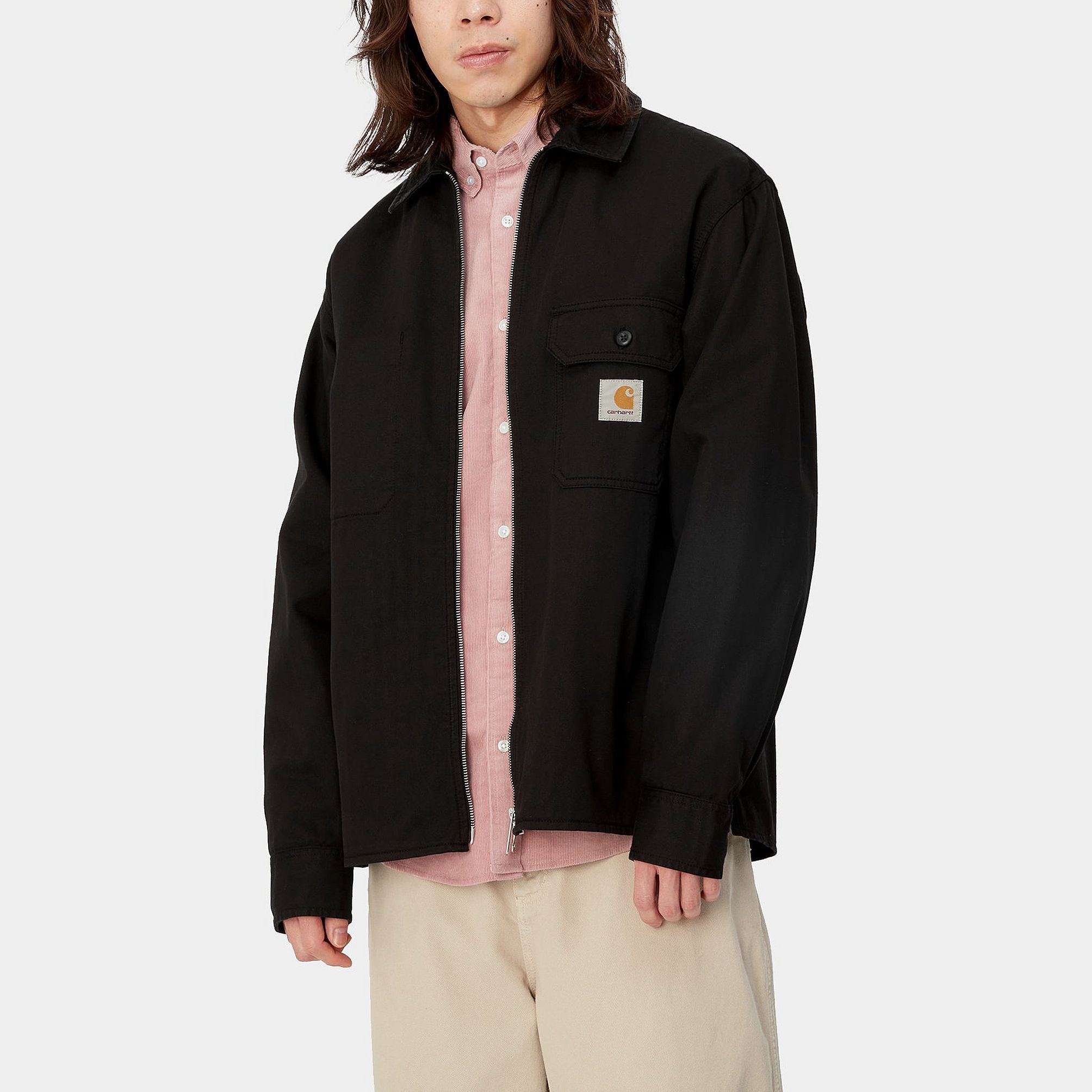 Sizing カーハート WIP SS24 レイナー シャツジャケット ブラック長袖ジャケット I033276-89-GD