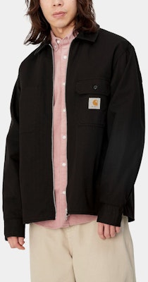 Carhartt WIP SS24 Rainer 黑色长袖夹克衬衫外套 I033276-89-GD Sizing Carhartt WIP SS24 Rainer 黑色长袖夹克衬衫外套 I033276-89-GD