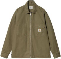 Carhartt WIP SS24 Rainer Shirt Jac Olive Green Long-Sleeve Jacket I033276-1YS-GD Carhartt WIP SS24 Rainer Shirt Jac Olive Green Long-Sleeve Jacket I033276-1YS-GD