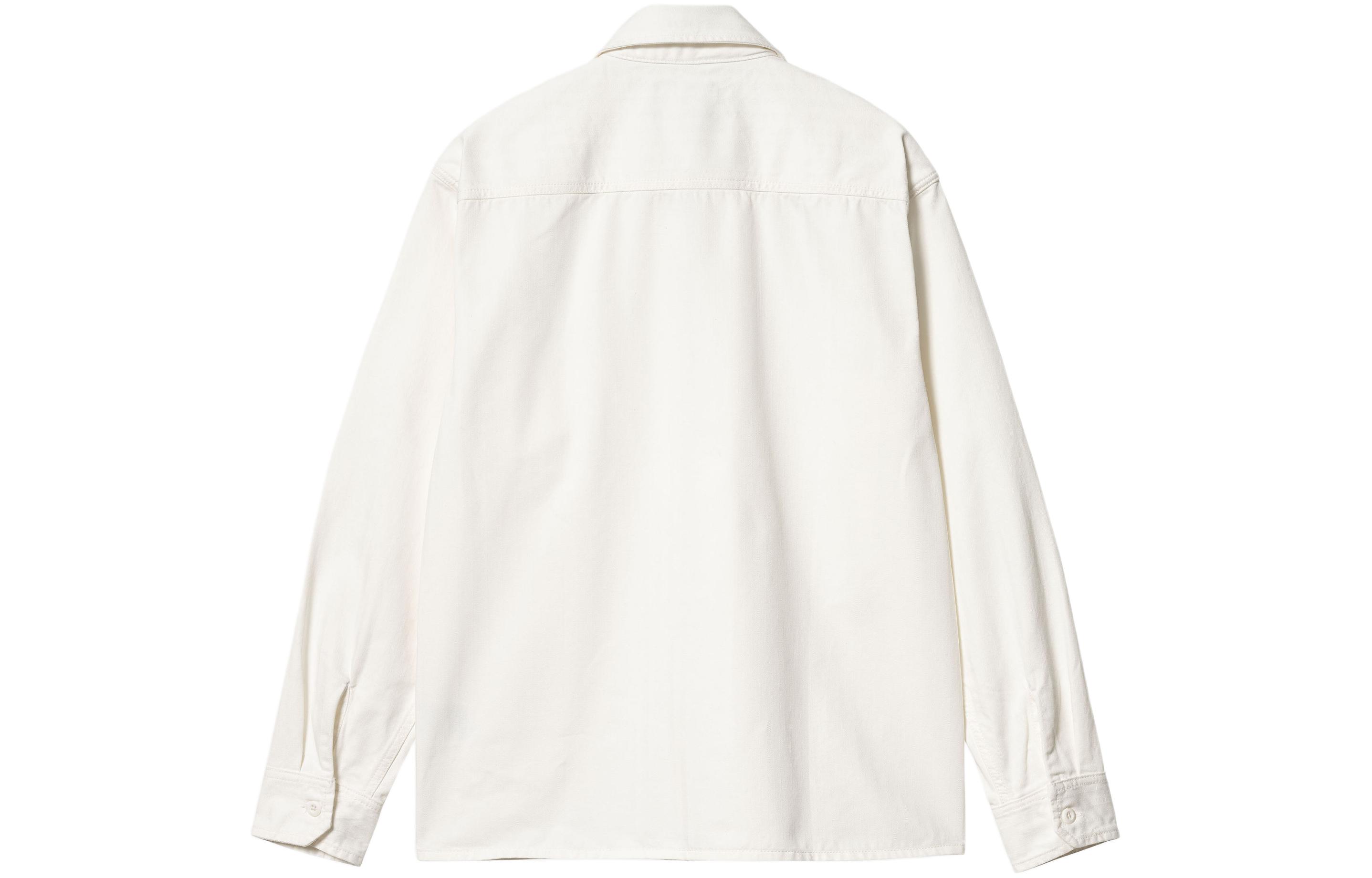 Lookbook Carhartt WIP SS24 Rainer 白色襯衫外套 - 長袖口袋設計。 I033276-350-02