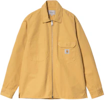 Carhartt WIP SS24 Rainer Shirt Jacket Yellow - Long Sleeve Pocket Design I033276-1ZE-GD Carhartt WIP SS24 Rainer Shirt Jacket Yellow - Long Sleeve Pocket Design I033276-1ZE-GD