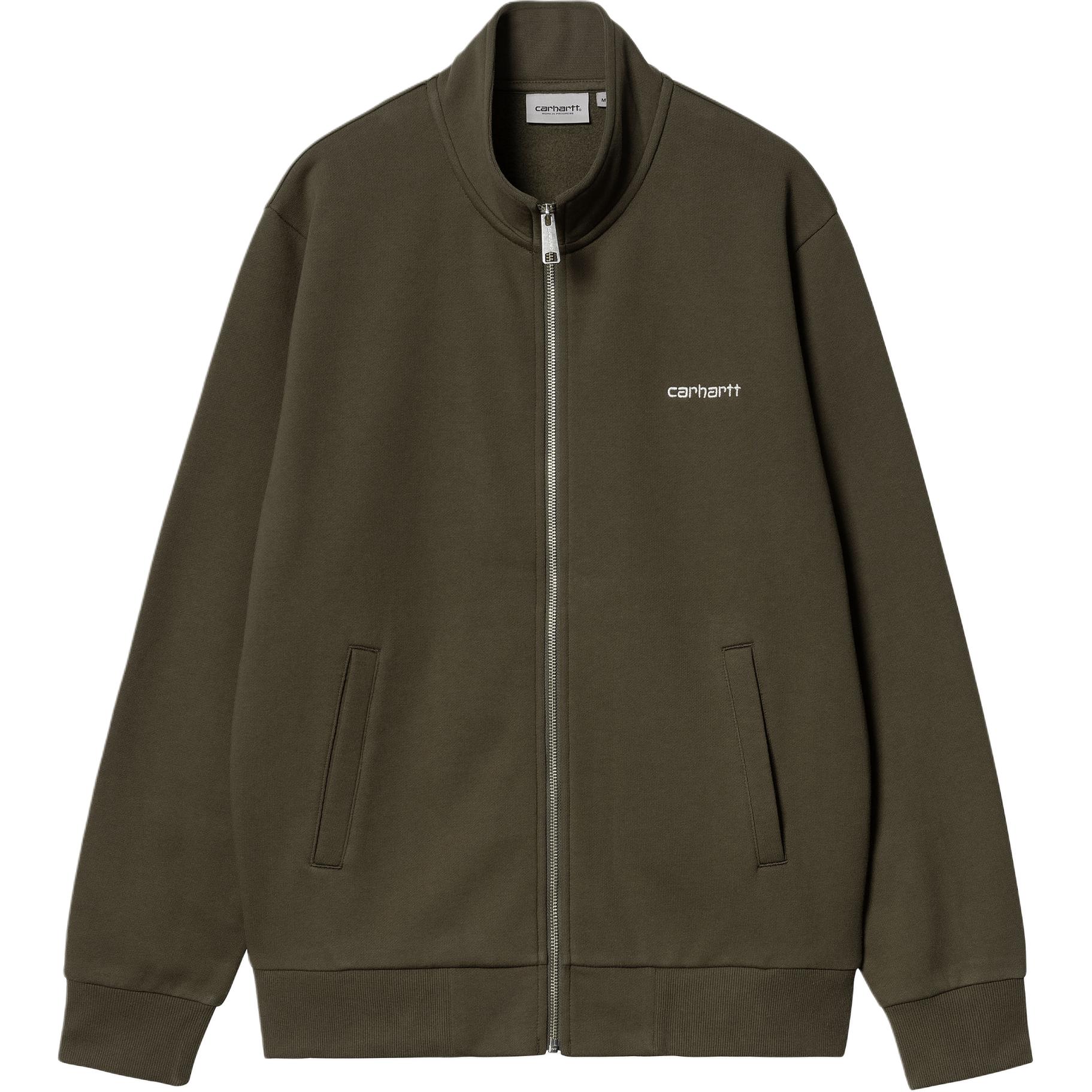 Carhartt WIP SS24 Script Embroidery Zip-Up Jacket Cypress Unisex I033062-00X-XX