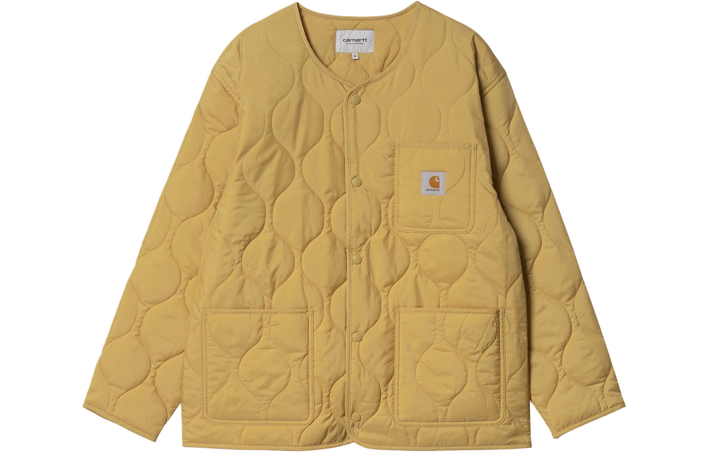 Carhartt WIP SS24 Skyton Liner Yellow Snap Button Crewneck Jacket () I032990-1YH-XX
