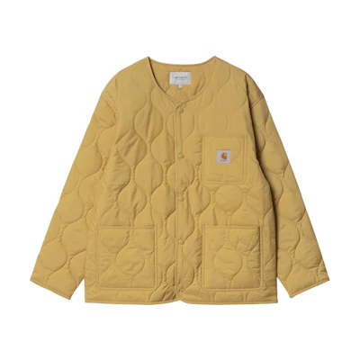 Carhartt WIP SS24 Skyton Liner Yellow Snap Button Crewneck Jacket () I032990-1YH-XX