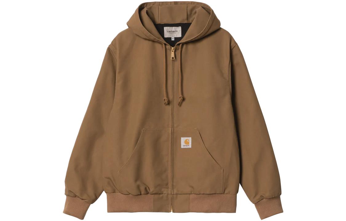 Carhartt WIP SS24 Solid Logo Hoodie Jacket for Men I032939-HZ-01 圖 2