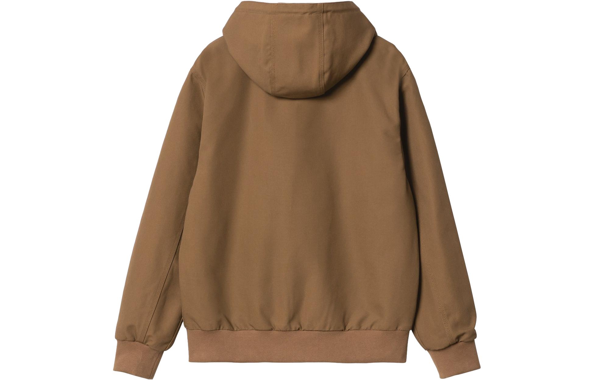 Carhartt WIP SS24 Solid Logo Hoodie Jacket for Men I032939-HZ-01 圖 3