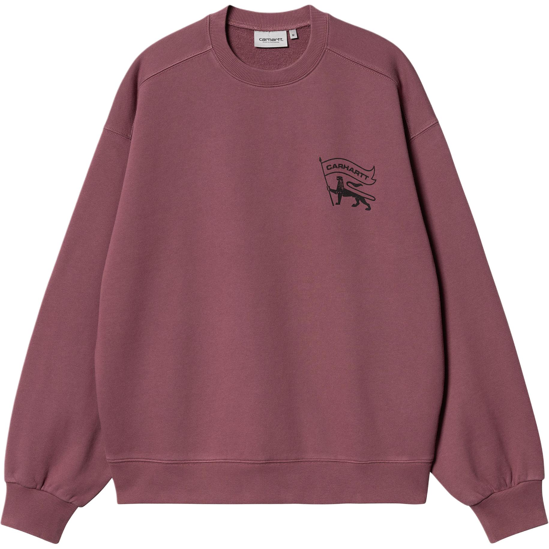 Lookbook 칼하트 WIP SS24 스탬프 애니멀 로고 크루넥 남성 스웻셔츠 I033620-2B0-06