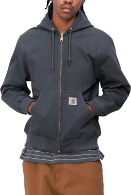 Carhartt WIP SS24 Vista Active Jaket Abu-abu Oversized Hoodie Zip-Up. I032939-1CQ-01 Details for Carhartt WIP SS24 Vista Active Jaket Abu-abu Oversized Hoodie Zip-Up. I032939-1CQ-01