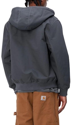 Carhartt WIP SS24 Vista Active Jaket Abu-abu Oversized Hoodie Zip-Up. I032939-1CQ-01 Sizing Carhartt WIP SS24 Vista Active Jaket Abu-abu Oversized Hoodie Zip-Up. I032939-1CQ-01