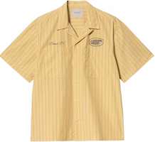 Carhartt WIP SS25 Hendry Relaxed Striped Short-Sleeve Shirt Yellow . I034534-2SX-XX Carhartt WIP SS25 Hendry Relaxed Striped Short-Sleeve Shirt Yellow . I034534-2SX-XX