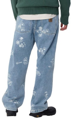 Carhartt WIP Stamp Celana Tapered Santai Motif Biru Jeans Unisex. I033745-2LN-35 Purchase Carhartt WIP Stamp Celana Tapered Santai Motif Biru Jeans Unisex. I033745-2LN-35