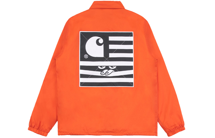 Carhartt WIP Striped Cartoon Print Jacket Orange CHXJKA192005D-ORX