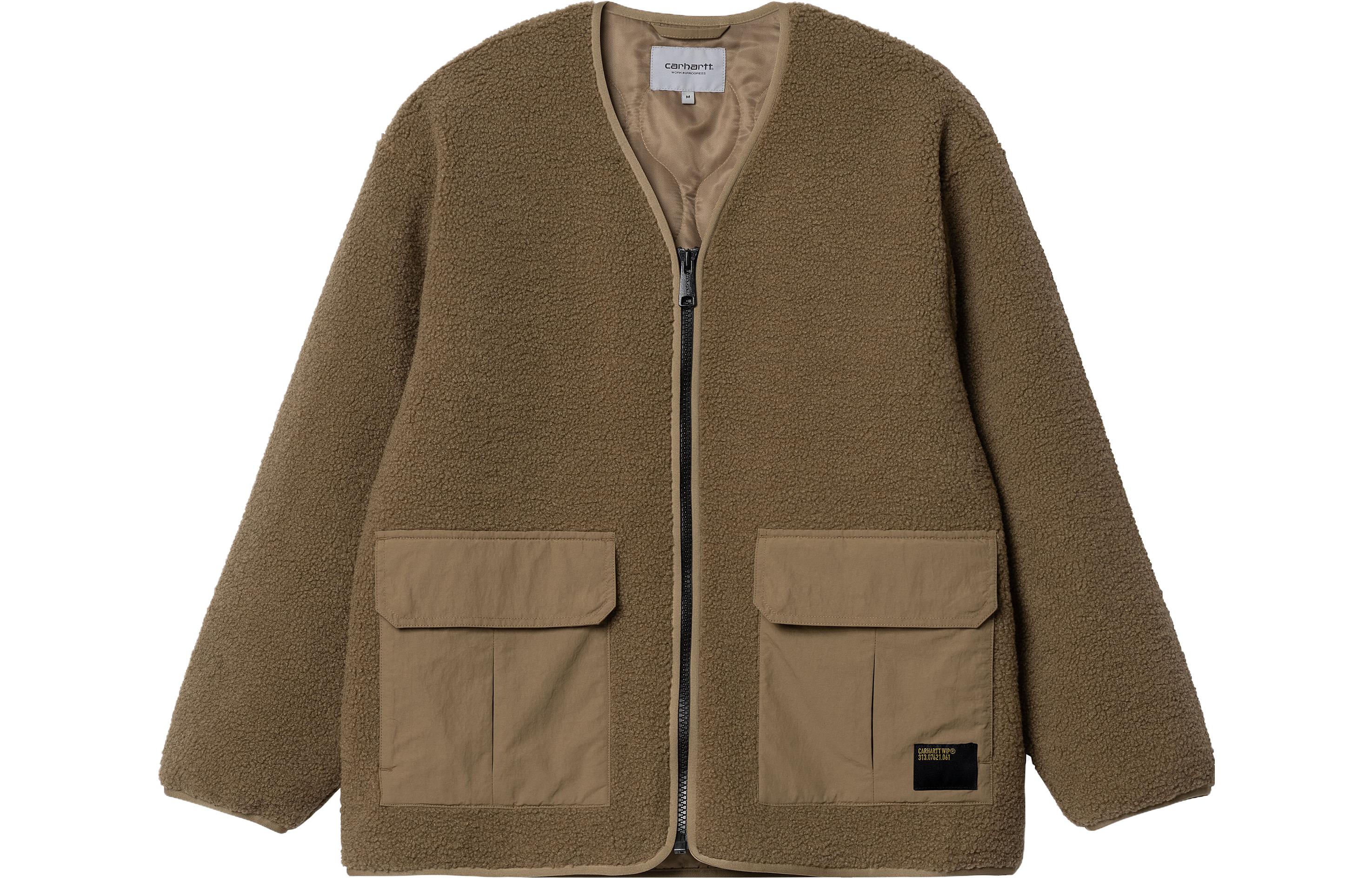 Carhartt WIP Suede Zip V-Neck Panel Pocket Jacket I032244-1CM-XX 圖 2
