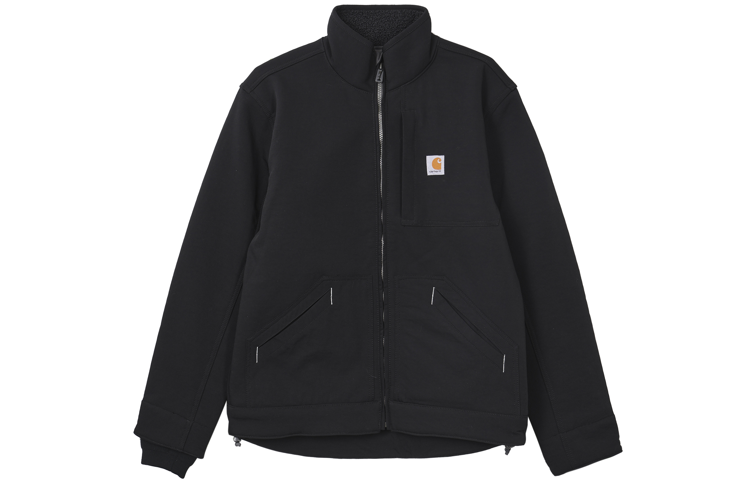 Carhartt WIP Super Dux Sherpa-Lined Detroit Jacket Black - Relaxed Fit 105000