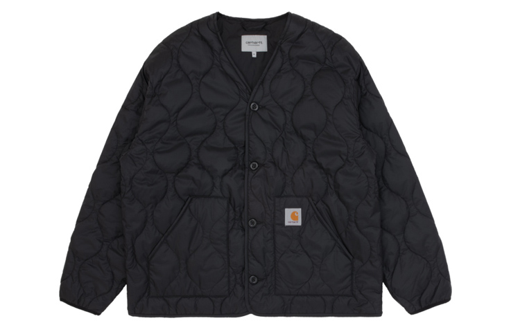 Carhartt WIP Thick Jacket with Logo Print - Black CHXJKA202052F-BKX