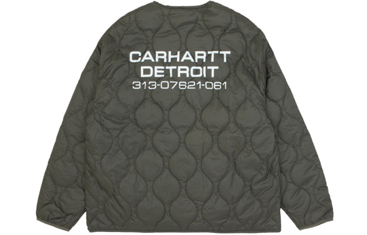Carhartt WIP Thick Logo Graphic Jacket Dark Green CHXJKA202052F-GRD