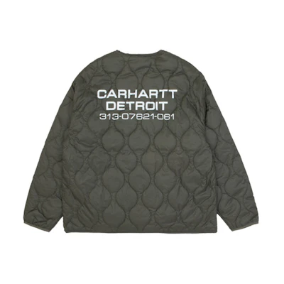 Carhartt WIP Thick Logo Graphic Jacket Dark Green CHXJKA202052F-GRD