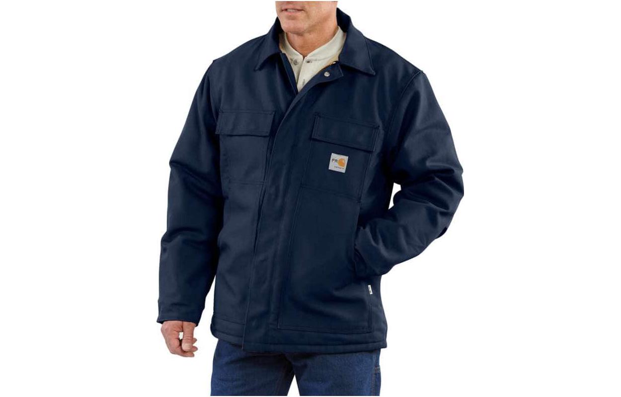 Shop Carhartt WIP Traditional Jacket Relaxed Fit Quilted Waterproof Flame-Resistant Coat 101618