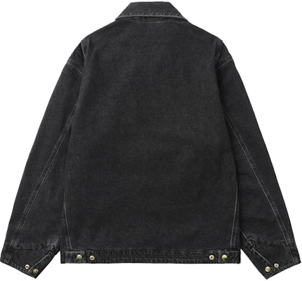 카하트 WIP 유니섹스 블랙 데님 재킷 지퍼 클로저 긴팔 CHXJKA242006NBKX Lookbook 카하트 WIP 유니섹스 블랙 데님 재킷 지퍼 클로저 긴팔 CHXJKA242006NBKX