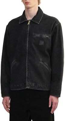 카하트 WIP 유니섹스 블랙 데님 재킷 지퍼 클로저 긴팔 CHXJKA242006NBKX Details for 카하트 WIP 유니섹스 블랙 데님 재킷 지퍼 클로저 긴팔 CHXJKA242006NBKX