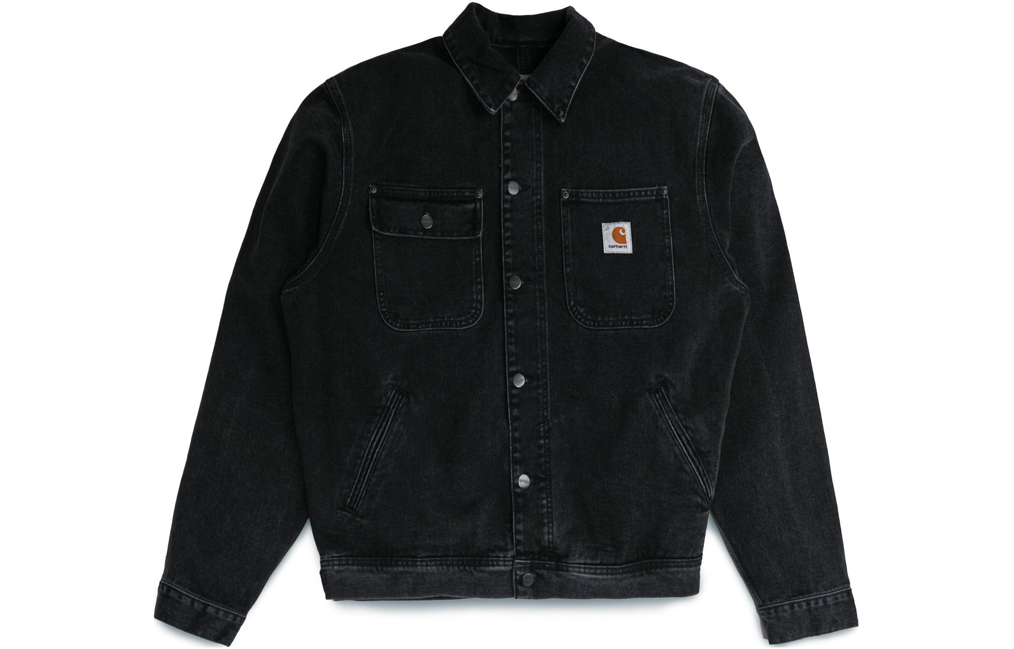 Carhartt WIP Unisex Denim Jacket with Collared Pocket Long Sleeves I031925-89-06