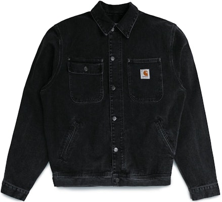 Carhartt WIP Jaket Denim Unisex dengan Saku Berkerah Lengan Panjang. I031925-89-06 Order Carhartt WIP Jaket Denim Unisex dengan Saku Berkerah Lengan Panjang. I031925-89-06