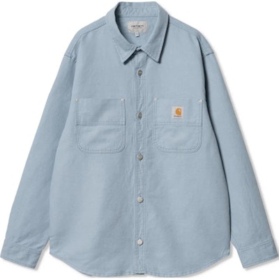 Carhartt WIP Unisex Oversized Button-Up Long Sleeve Shirt Blue. I033578-0W9-02 Buy Carhartt WIP Unisex Oversized Button-Up Long Sleeve Shirt Blue. I033578-0W9-02