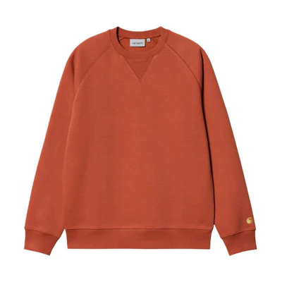 Carhartt WIP Unisex Plain Orange Crewneck Sweatshirt I026383-1DG-XX