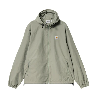 Carhartt WIP Unisex Solid Color Logo Patch Hoodie Jacket Grey Green A241042-0FL