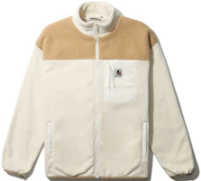 Carhartt WIP Unisex White Stand Collar Long Sleeve Jacket CHXJKA212050H-IVX Carhartt WIP Unisex White Stand Collar Long Sleeve Jacket CHXJKA212050H-IVX