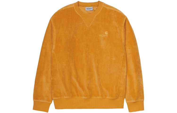 Carhartt WIP United Script Loose Fit Yellow Crewneck Sweatshirt I028275-0G1-00