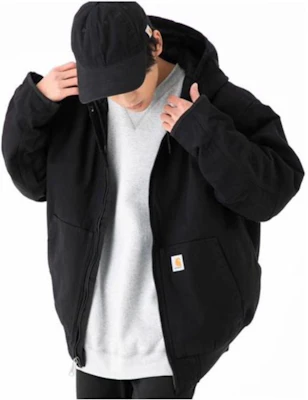 Carhartt WIP Jaket Hoodie J130/J133 Logo Kot Luar Lelaki. 104050 Lookbook Carhartt WIP Jaket Hoodie J130/J133 Logo Kot Luar Lelaki. 104050