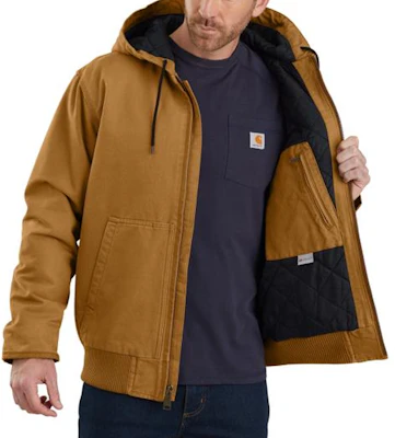 Carhartt WIP Jaket Hoodie J130/J133 Logo Kot Luar Lelaki. 104050 2