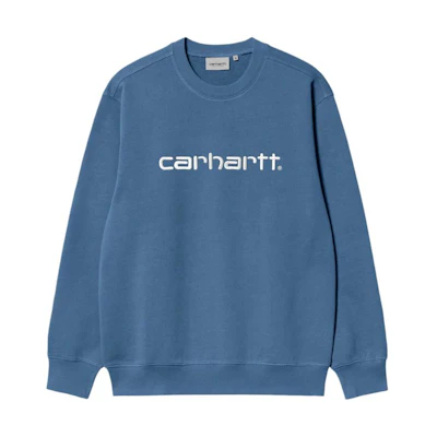 Carhartt WIP Vintage Logo Embroidered Sweatshirt Unisex Blue I030546-22H-XX