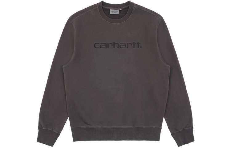 Carhartt WIP Vintage Wash Sweatshirt with Embroidered Logo Brown () CHXSWA82027XB