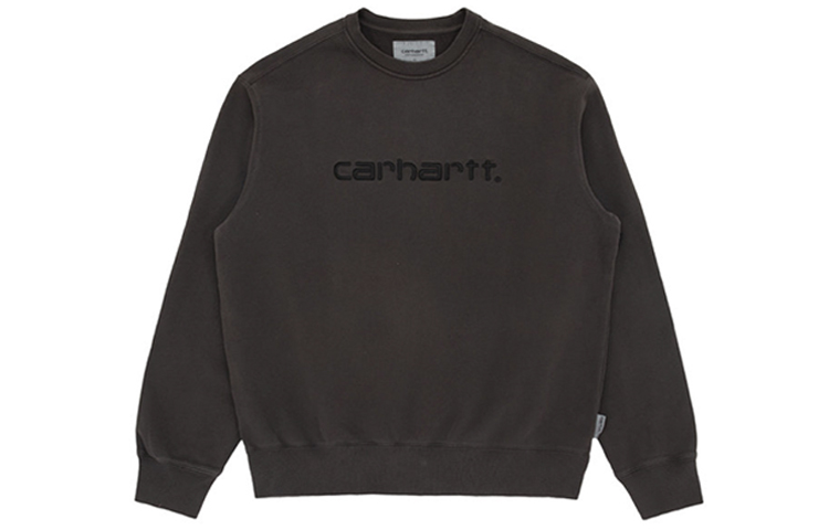 Carhartt WIP Vintage Washed Logo Embroidered Sweatshirt Black CHXSWA202007F-BKX