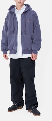 Carhartt WIP Vista Jaket Loose Fit Hoodie Zip-Up Unisex Ungu I029524-2BZ-GD Shop Carhartt WIP Vista Jaket Loose Fit Hoodie Zip-Up Unisex Ungu I029524-2BZ-GD