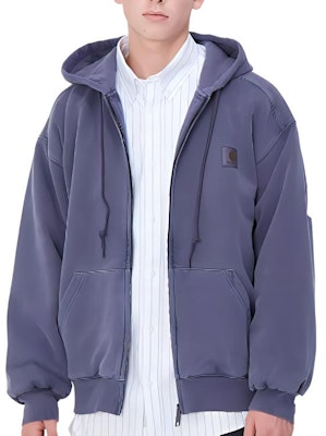 Carhartt WIP Vista Jaket Loose Fit Hoodie Zip-Up Unisex Ungu I029524-2BZ-GD Purchase Carhartt WIP Vista Jaket Loose Fit Hoodie Zip-Up Unisex Ungu I029524-2BZ-GD