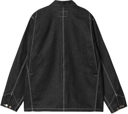 칼하트 WIP 워싱 데님 재킷 남성 긴팔 버튼업 - 다크 블랙 I031896-89-01 Lookbook 칼하트 WIP 워싱 데님 재킷 남성 긴팔 버튼업 - 다크 블랙 I031896-89-01