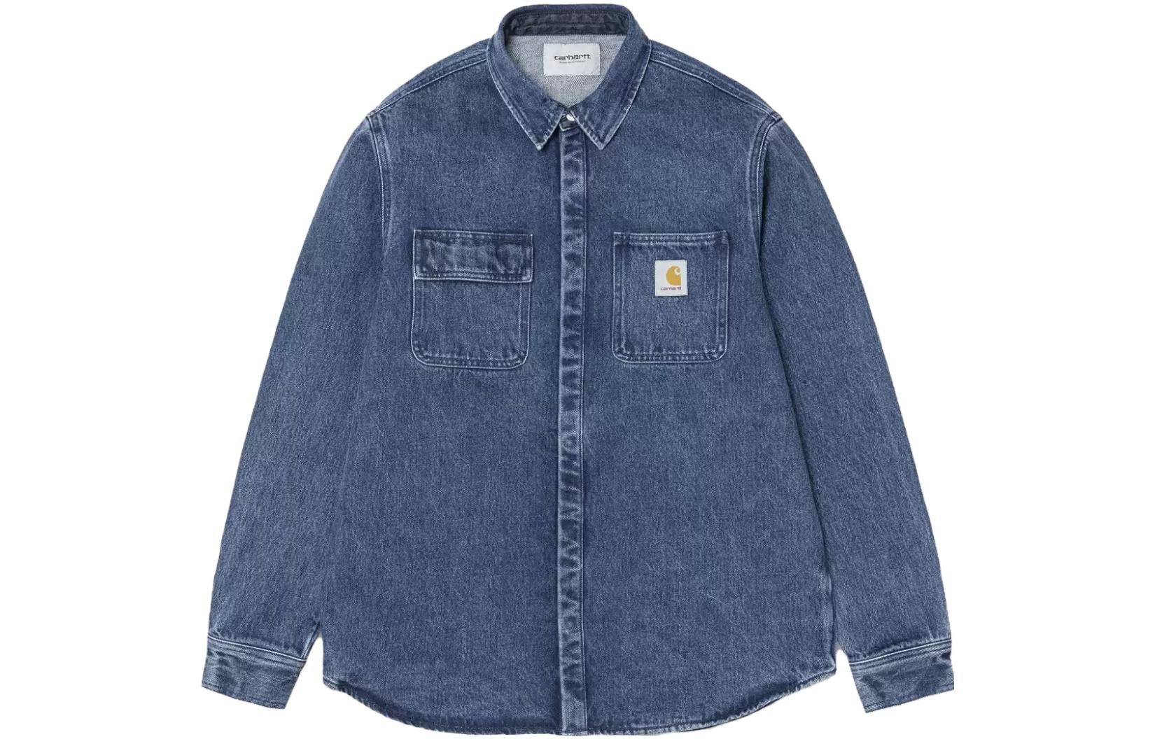 Carhartt WIP Washed Denim Shirt Jacket - Blue 1027545-01-03