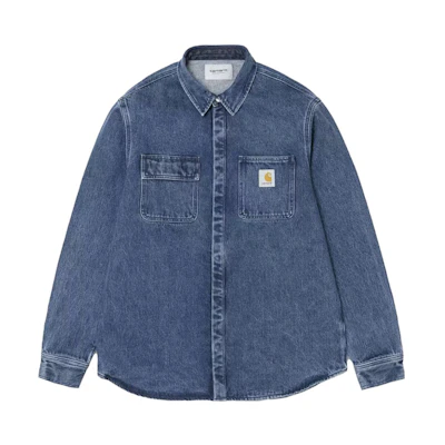 Carhartt WIP Washed Denim Shirt Jacket - Blue 1027545-01-03
