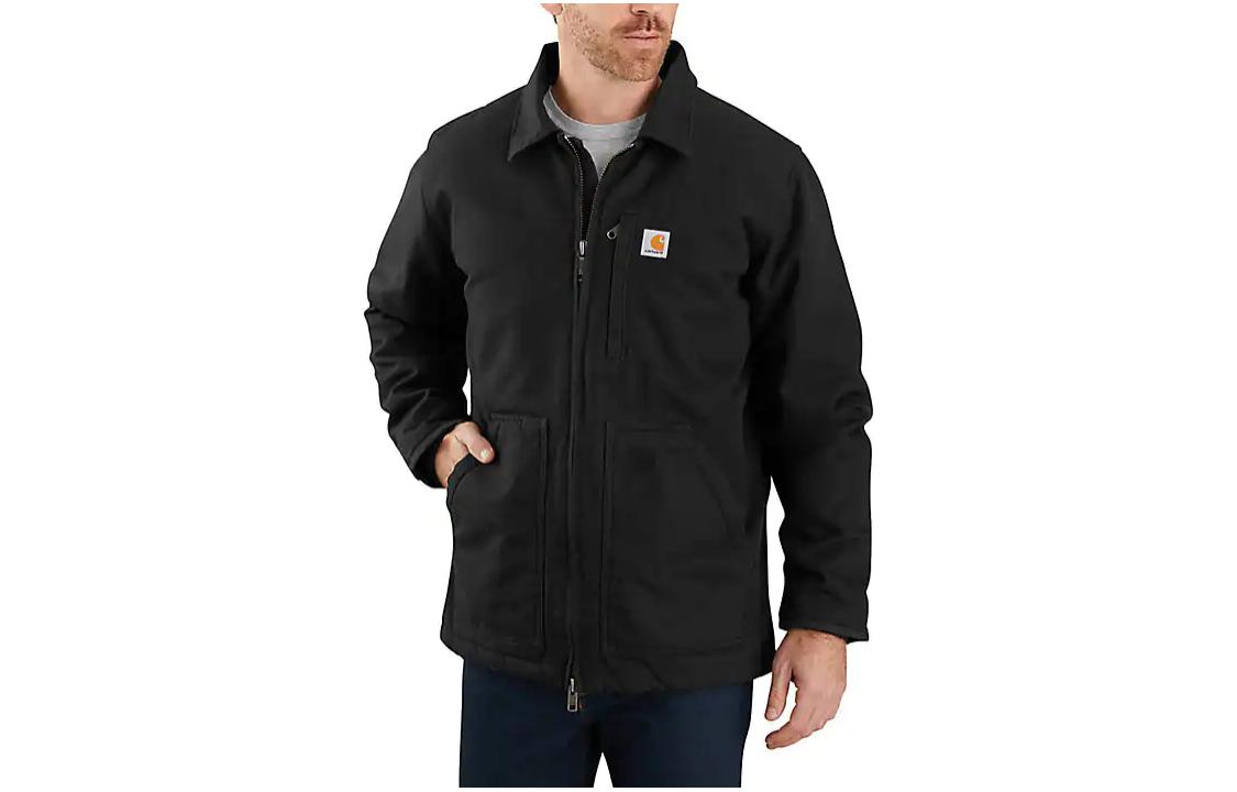 Purchase Carhartt WIP Washed Duck Sherpa-Lined Loose Fit Jacket - Cold-Resistant Coat 104293