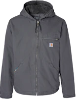 Carhartt WIP Washed Duck Sherpa-Lined Sierra Jacket Relaxed Fit Workwear 104392 Carhartt WIP Washed Duck Sherpa-Lined Sierra Jacket Relaxed Fit Workwear 104392