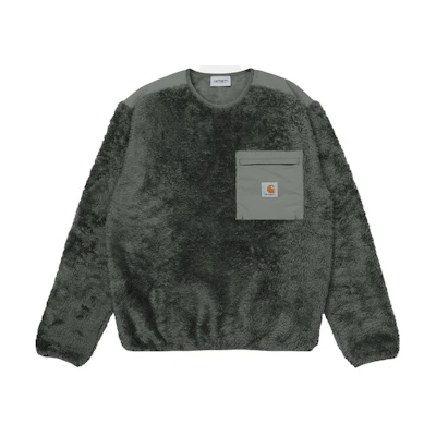 Carhartt WIP Washed Fleece Crewneck Sweatshirt Winter Grey I029569-0EH-XX