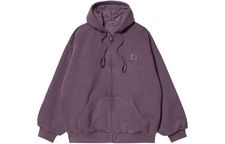 Carhartt WIP Washed Hoodie Zip Jacket Purple () I029524-0EO-XX