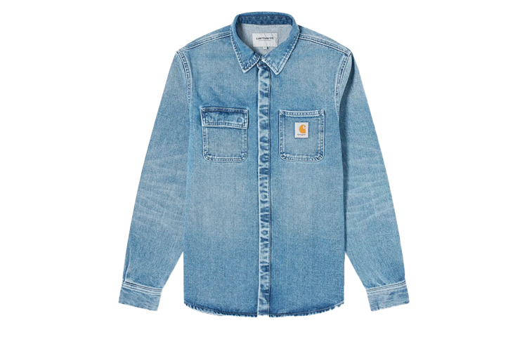 Carhartt WIP Washed Vintage Denim Jacket Blue () I027545-01-WJ